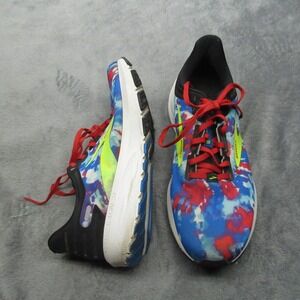 Brooks Launch 9 Running Shoes Men 8 Tie Dye Blue Lightweight Trail‎ Active Jog